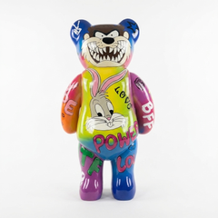 Bär Skulptur 140 cm – Cartoon Handbemalung 3