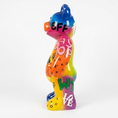 Bär Skulptur 140 cm – Cartoon Handbemalung 2
