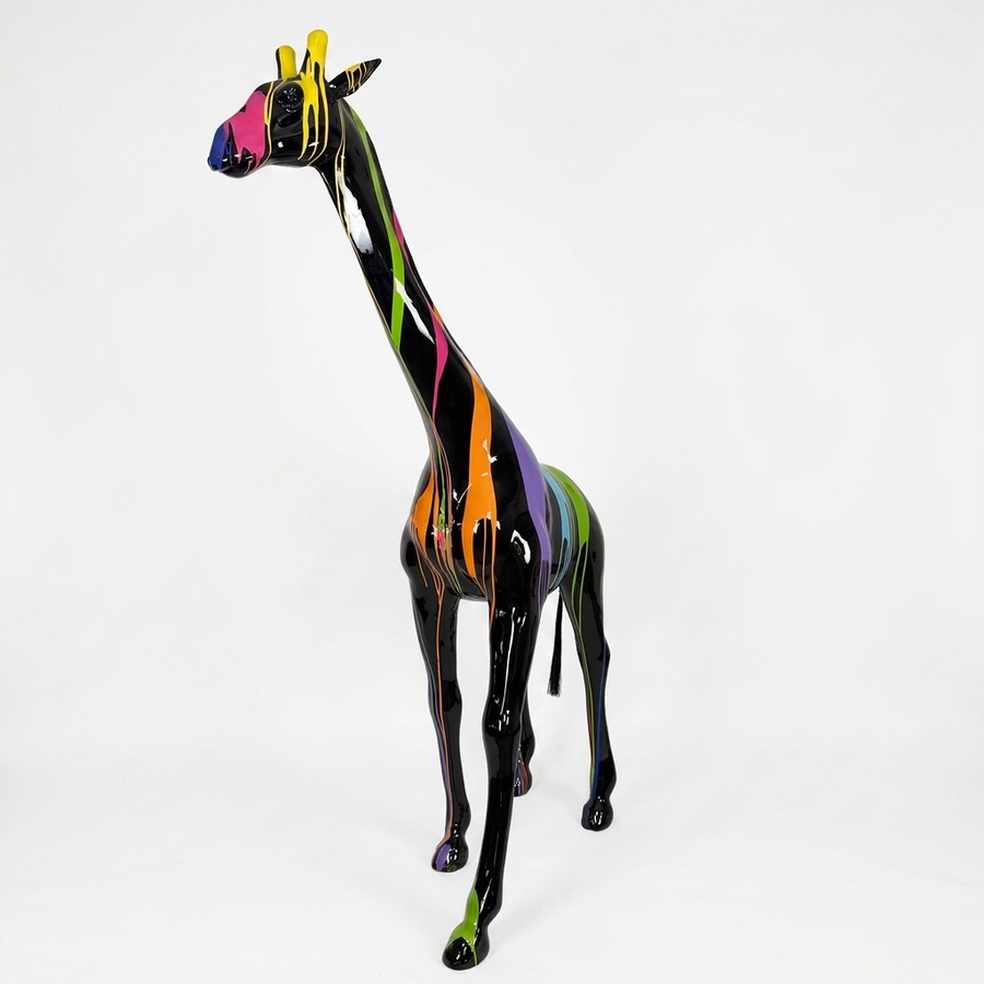 Giraffe Skulptur 230 cm – Black Trash