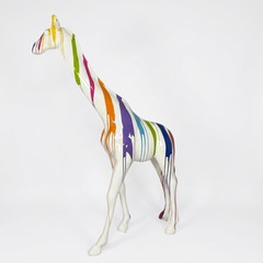 Giraffe Skulptur 230 cm – White Trash 2