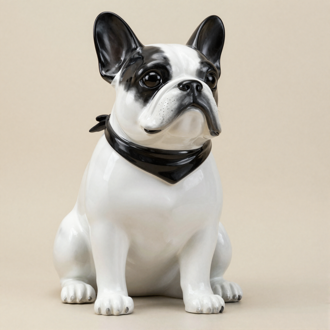 Bulldogge Black & White (Halstuch)