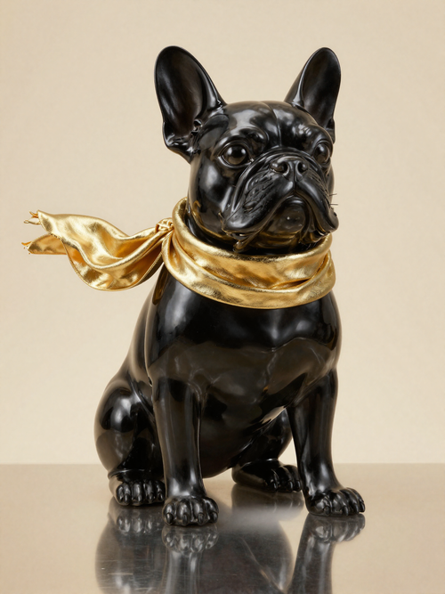 Bulldogge Black & Gold von Lazy Days, Studio-Aufnahme
